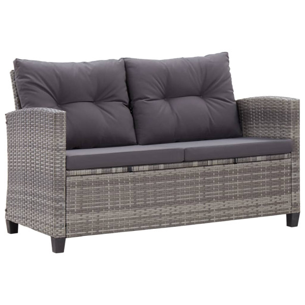 Sofa ogrodowa Szary Technorattan vidaXL 754917