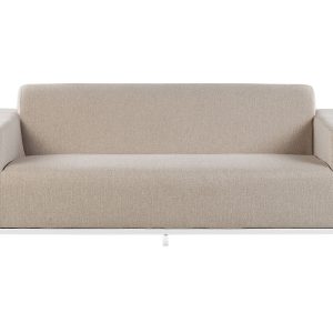 Sofa ogrodowa tapicerowana beżowa 71487 Sofa ogrodowa tapicerowana beżowa 71487