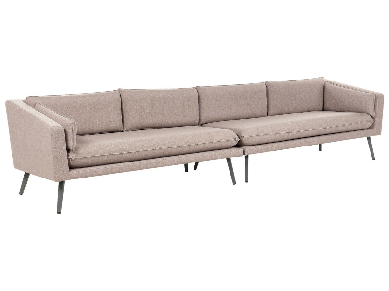 Sofa ogrodowa tapicerowana dla 4 osób beżowa 115208