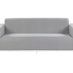 Sofa ogrodowa tapicerowana jasnoszara 76660 Sofa ogrodowa tapicerowana jasnoszara 76660
