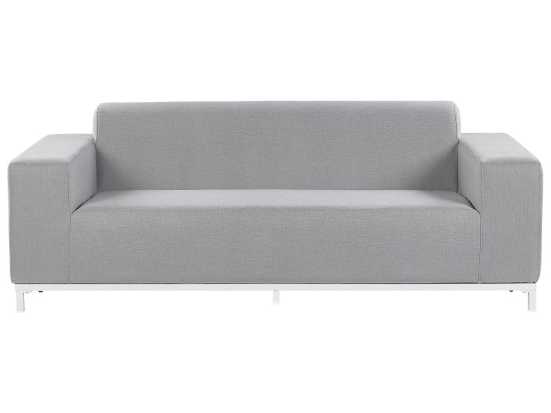 Sofa ogrodowa tapicerowana jasnoszara 76660