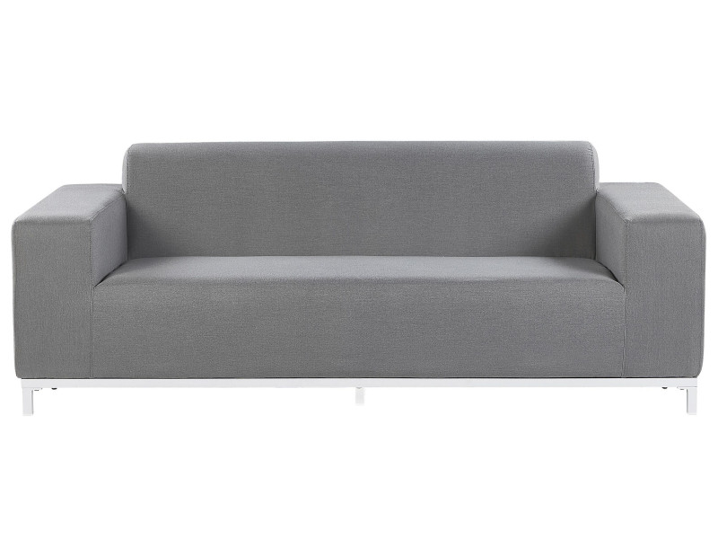 Sofa ogrodowa tapicerowana szara 76680
