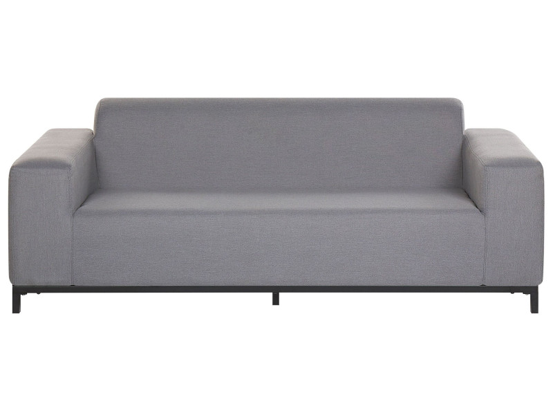Sofa ogrodowa tapicerowana szara 71456