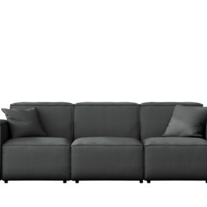 Sofa ogrodowa trzyosobowa MALIBU na taras, tkanina Odyssey, Antracyt 550184 Sofa ogrodowa trzyosobowa MALIBU na taras, tkanina Odyssey, Antracyt 550184