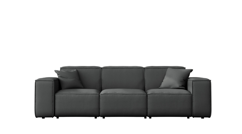 Sofa ogrodowa trzyosobowa MALIBU na taras, tkanina Odyssey, Antracyt 550184