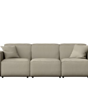Sofa ogrodowa trzyosobowa MALIBU na taras, tkanina Odyssey, Ciemnobeżowy 550187 Sofa ogrodowa trzyosobowa MALIBU na taras, tkanina Odyssey, Ciemnobeżowy 550187