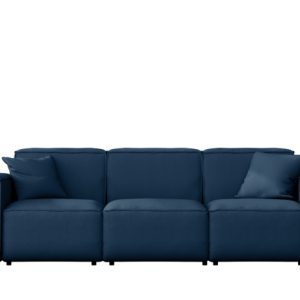 Sofa ogrodowa trzyosobowa MALIBU na taras, tkanina Odyssey, Granatowy 550192 Sofa ogrodowa trzyosobowa MALIBU na taras, tkanina Odyssey, Granatowy 550192