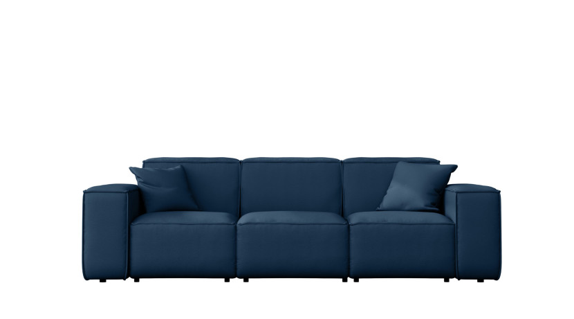 Sofa ogrodowa trzyosobowa MALIBU na taras, tkanina Odyssey, Granatowy 550192