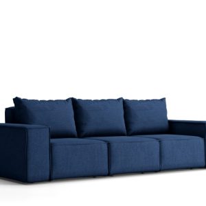 Sofa ogrodowa trzyosobowa SONNE na taras, tkanina Artykuł, Granatowy 572491 Sofa ogrodowa trzyosobowa SONNE na taras, tkanina Artykuł, Granatowy 572491