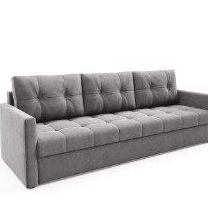 Sofa OLIVIA z funkcją spania pikowana Ciemno Szara automat DL + bonell 521692 Sofa OLIVIA z funkcją spania pikowana Ciemno Szara automat DL + bonell 521692