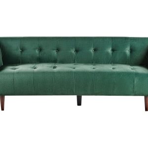 Sofa pikowana tapicerowana zielona 515996 Sofa pikowana tapicerowana zielona 515996