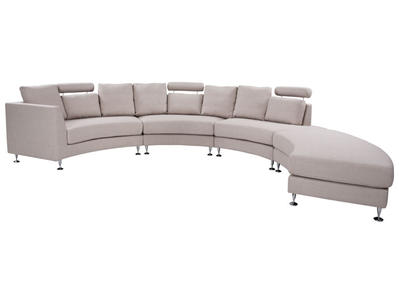 Sofa półokrągła modułowa beżowa 438871