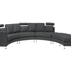 Sofa półokrągła modułowa szara 62642 Sofa półokrągła modułowa szara 62642
