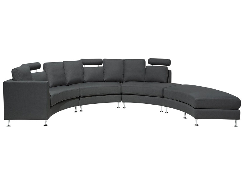 Sofa półokrągła modułowa szara 62642