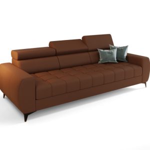 Sofa Porto III 260 cm nowoczesna do salonu z regulowanymi zagłówkami skóra 1051153 Sofa Porto III 260 cm nowoczesna do salonu z regulowanymi zagłówkami skóra 1051153