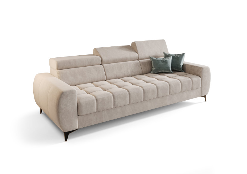 Sofa Porto III 260 cm nowoczesna do salonu z regulowanymi zagłówkami 1051154