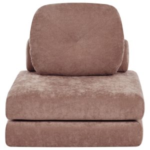 Sofa puf rozkładany 1-osobowa brązowa 659811 Sofa puf rozkładany 1-osobowa brązowa 659811