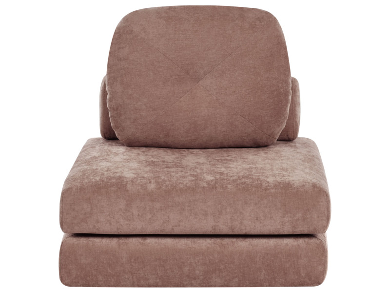 Sofa puf rozkładany 1-osobowa brązowa 659811