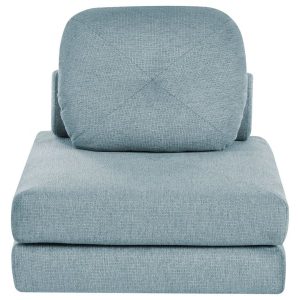 Sofa puf rozkładany 1-osobowa jasnoniebieska 659813 Sofa puf rozkładany 1-osobowa jasnoniebieska 659813
