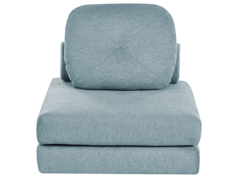 Sofa puf rozkładany 1-osobowa jasnoniebieska 659813