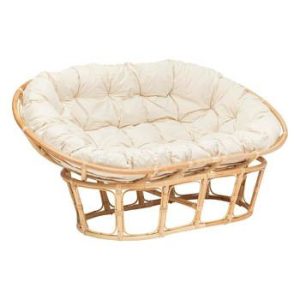 Sofa rattanowa Mamasan naturalny bawełniana poduszka 120083 Sofa rattanowa Mamasan naturalny bawełniana poduszka 120083