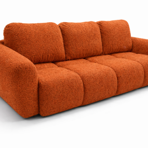 Sofa Rdzawa Boucle Premium 250 cm Kanapa Rozkładana z Pojemnikiem Agnelo 1038430 Sofa Rdzawa Boucle Premium 250 cm Kanapa Rozkładana z Pojemnikiem Agnelo 1038430
