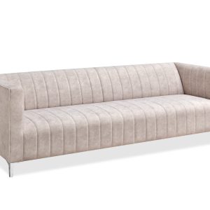 Sofa Roni-3 Piaskowy Tkanina, Podstawa Chrom 340778 Sofa Roni-3 Piaskowy Tkanina, Podstawa Chrom 340778