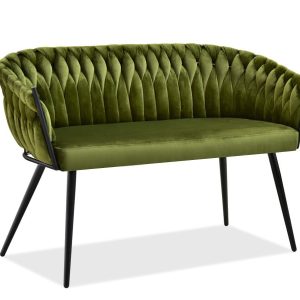 Sofa Rosa Jasnozielony Welur, Podstawa Czarny 340781 Sofa Rosa Jasnozielony Welur, Podstawa Czarny 340781