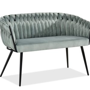 Sofa Rosa Miętowy Welur, Podstawa Czarny 330493 Sofa Rosa Miętowy Welur, Podstawa Czarny 330493