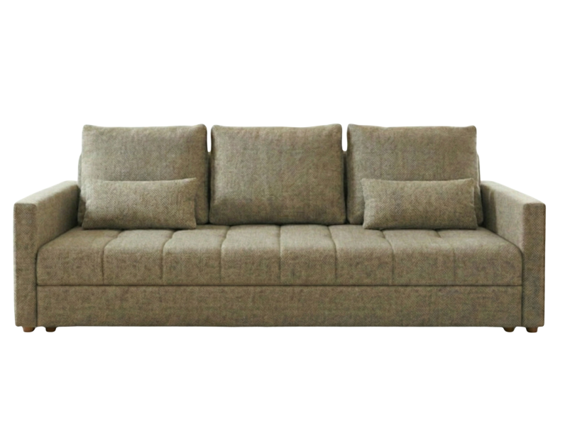 Sofa Rozkładana 3-Osobowa 226 cm Siedzisko Pianka T30 + Bonell LUCIA Beżowy 873678