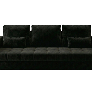 Sofa Rozkładana 3-Osobowa 226 cm Siedzisko Pianka T30 + Bonell LUCIA Czarny 873662 Sofa Rozkładana 3-Osobowa 226 cm Siedzisko Pianka T30 + Bonell LUCIA Czarny 873662