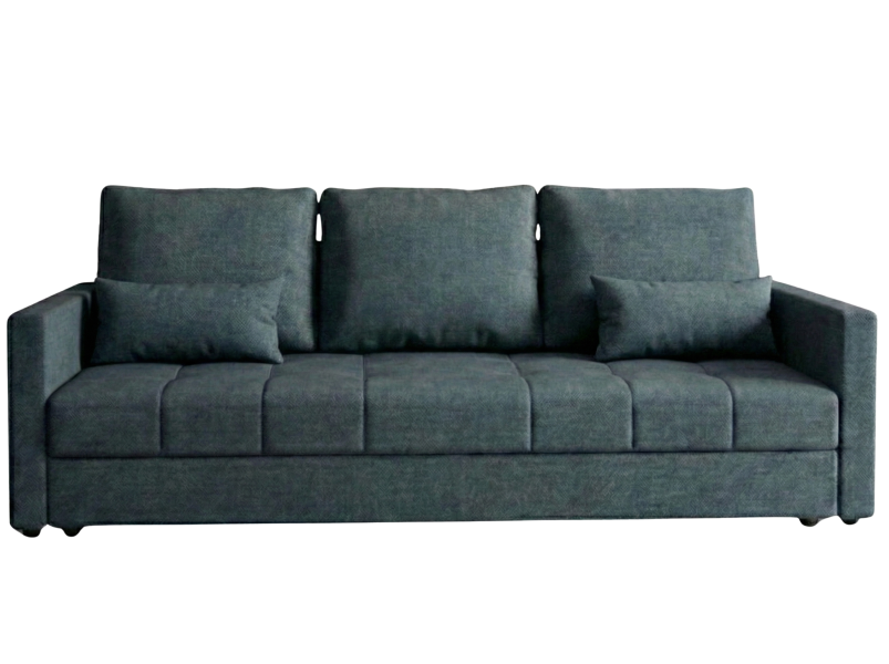 Sofa Rozkładana 3-Osobowa 226 cm Siedzisko Pianka T30 + Bonell LUCIA Granat 873680