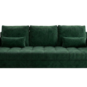 Sofa Rozkładana 3-Osobowa 226 cm Siedzisko Pianka T30 + Bonell LUCIA Zieleń 873673