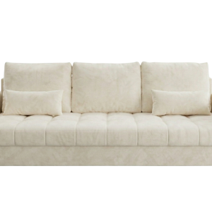 Sofa Rozkładana 3-Osobowa 226 cm + Siedzisko Pianka T30 – LUCIA Kremowy 873672 Sofa Rozkładana 3-Osobowa 226 cm + Siedzisko Pianka T30 – LUCIA Kremowy 873672