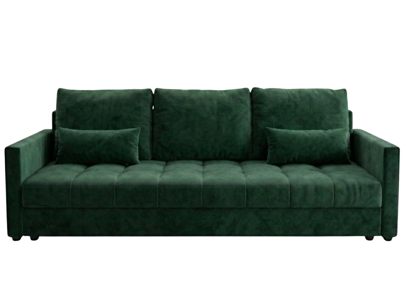 Sofa Rozkładana 3-Osobowa 226 cm + Siedzisko Pianka T30 - LUCIA Zielony 873671