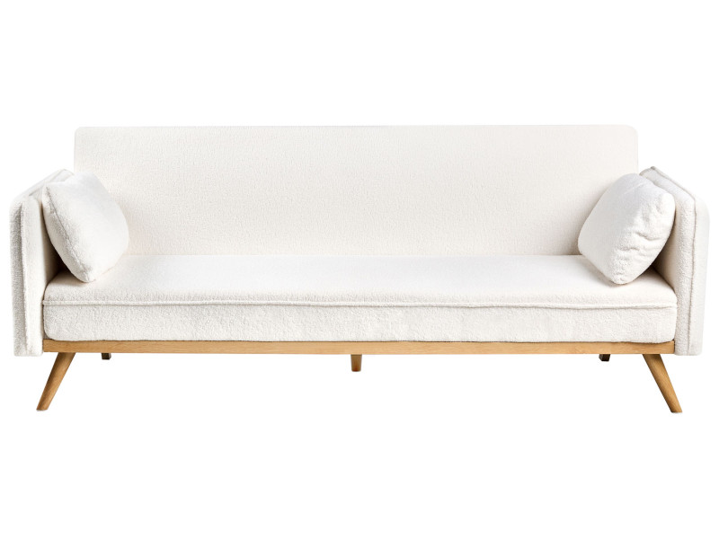 Sofa rozkładana ASAA Boucle Złamana biel 727775