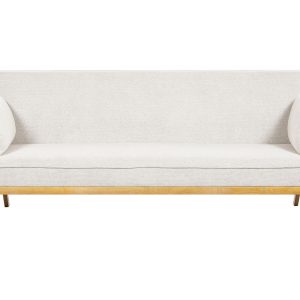 Sofa rozkładana ASAA Złamana biel dla 3 osób 659718 Sofa rozkładana ASAA Złamana biel dla 3 osób 659718