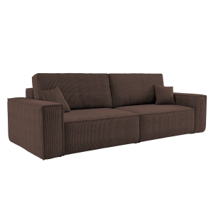 Sofa rozkładana BEST z pojemnikiem na pościel tkanina Poso Brązowy 596191 Sofa rozkładana BEST z pojemnikiem na pościel tkanina Poso Brązowy 596191