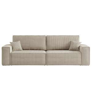 Sofa rozkładana BEST z pojemnikiem na pościel tkanina Poso Ciemnobeżowy 596197 Sofa rozkładana BEST z pojemnikiem na pościel tkanina Poso Ciemnobeżowy 596197