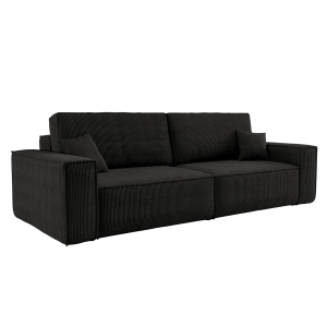 Sofa rozkładana BEST z pojemnikiem na pościel tkanina Poso Czarny 596195 Sofa rozkładana BEST z pojemnikiem na pościel tkanina Poso Czarny 596195