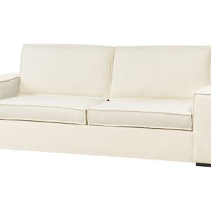 Sofa rozkładana boucle z materacem złamana biel 395441 Sofa rozkładana boucle z materacem złamana biel 395441