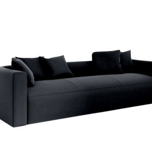 Sofa Rozkładana Czteroosobowa z Pojemnikiem FANTOM Czarna z Funkcją Spania 777285 Sofa Rozkładana Czteroosobowa z Pojemnikiem FANTOM Czarna z Funkcją Spania 777285