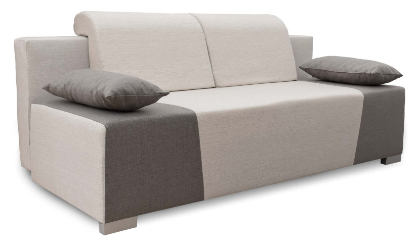 Sofa rozkładana do salonu Kordoba Szara/Krem 195520
