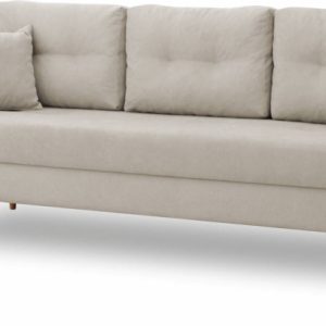 Sofa rozkładana do salonu Lahti Beżowa 195476 Sofa rozkładana do salonu Lahti Beżowa 195476