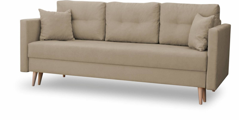 Sofa rozkładana do salonu Lahti Ciemno Beżowa 195454