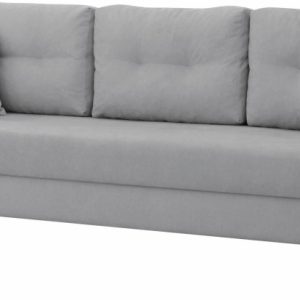 Sofa rozkładana do salonu Lahti Szara 195467 Sofa rozkładana do salonu Lahti Szara 195467