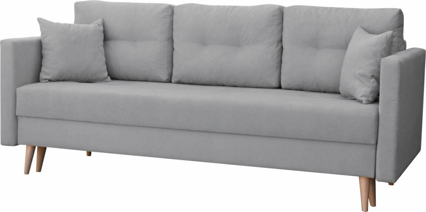 Sofa rozkładana do salonu Lahti Szara 195467