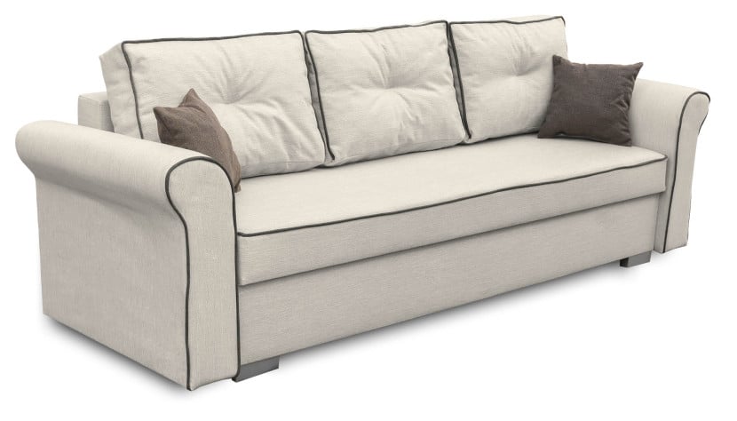 Sofa rozkładana do salonu Merida Kremowa 195470