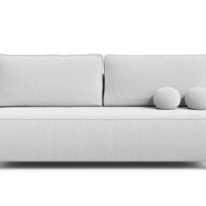 Sofa rozkładana do salonu z funkcją spania Nova jasnoszary boucle 937455 Sofa rozkładana do salonu z funkcją spania Nova jasnoszary boucle 937455