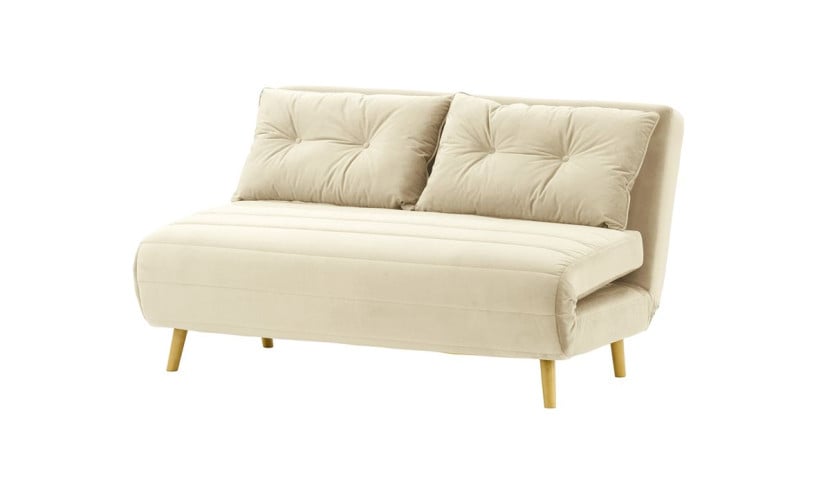 Sofa rozkładana Flic 142 cm-Velluto 2-like oak 198583